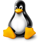 Linux logo in 3D style