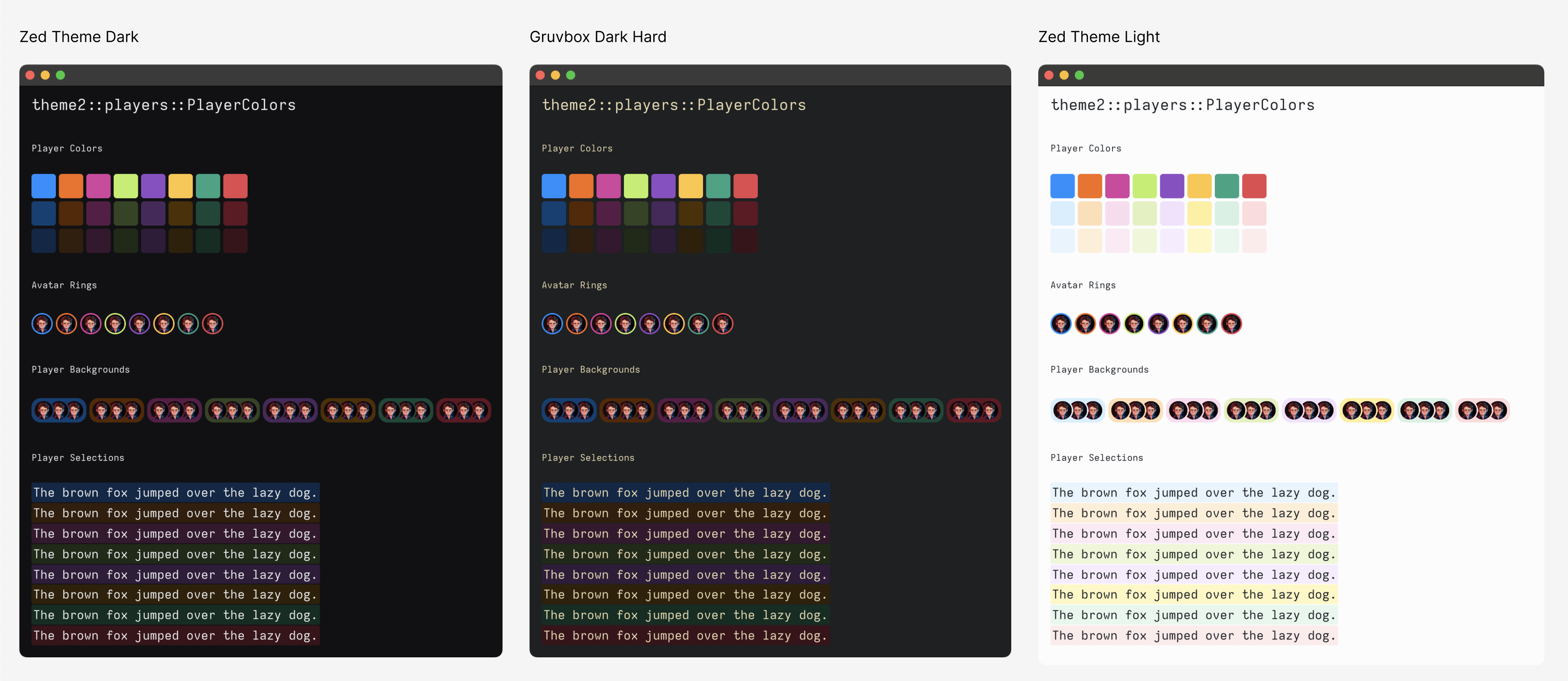 Player Colors